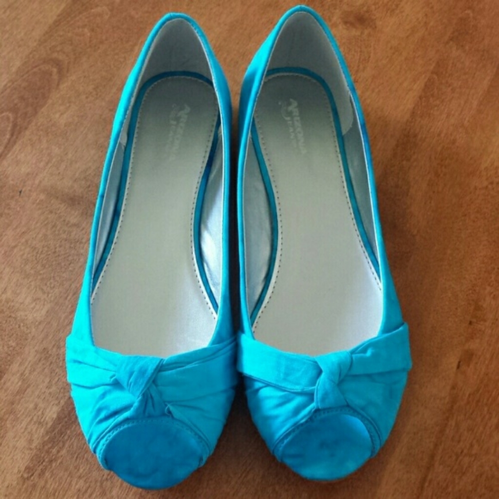 Arizona blue tie-dye open to ballet flats